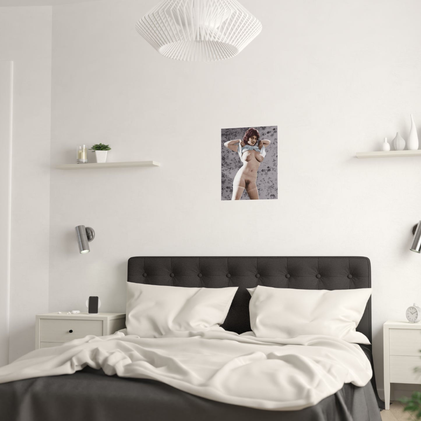 Satin Posters (210gsm) Retro Pornstar Lisa De Leeuw Nude