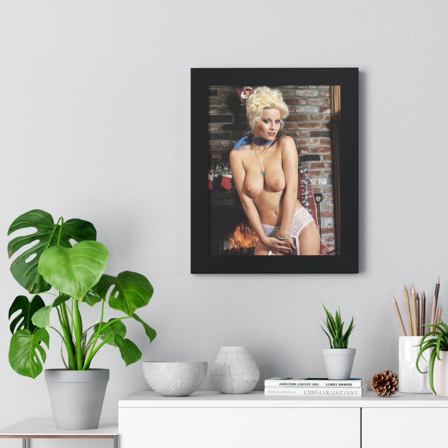 Framed Vertical Poster Porn Star Seka Nude