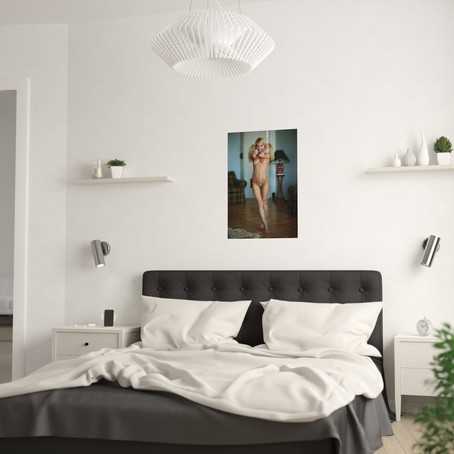 Satin Posters (210gsm) Sexy Nude Pigtails