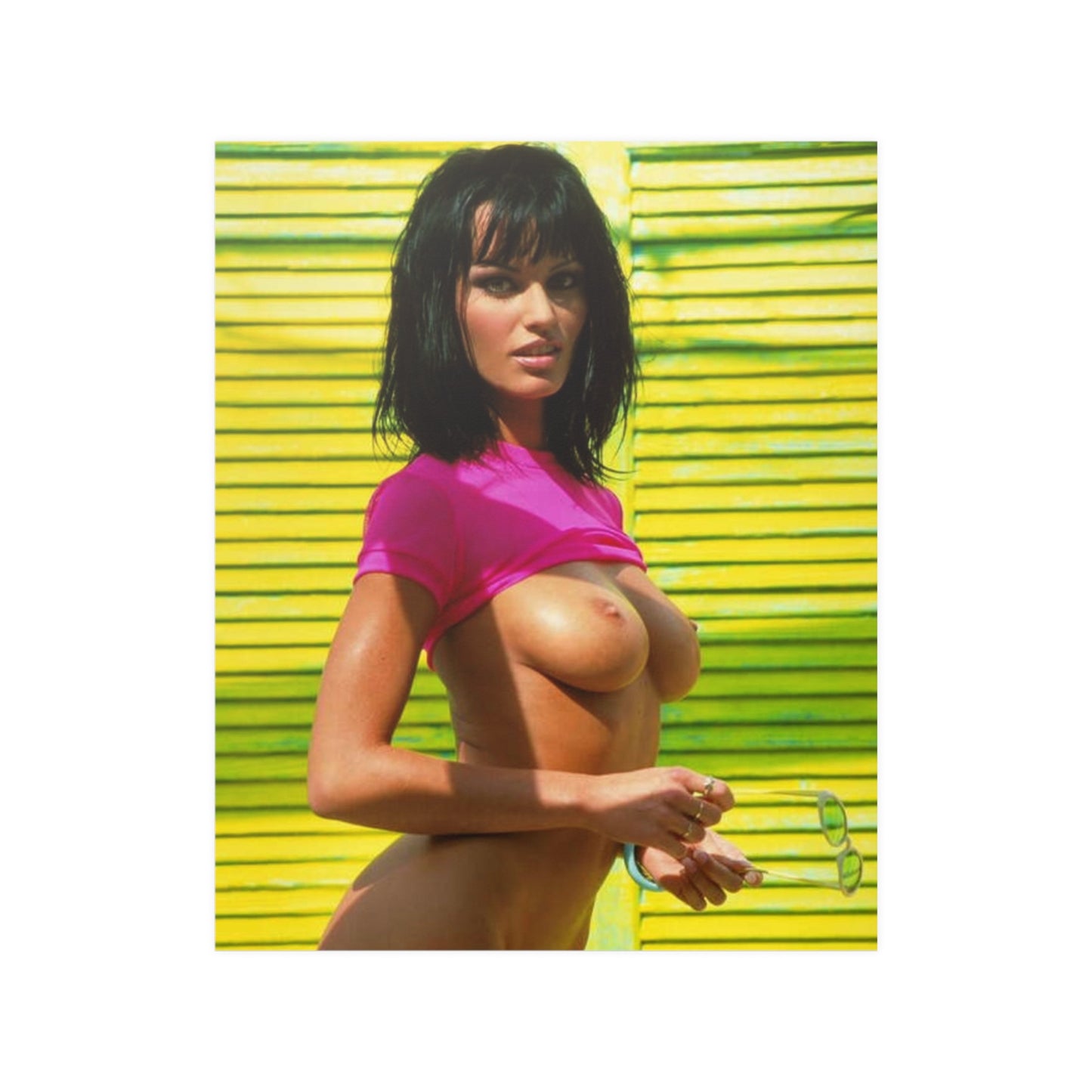 Satin Posters (210gsm) Retro Pornstar Anita Blond