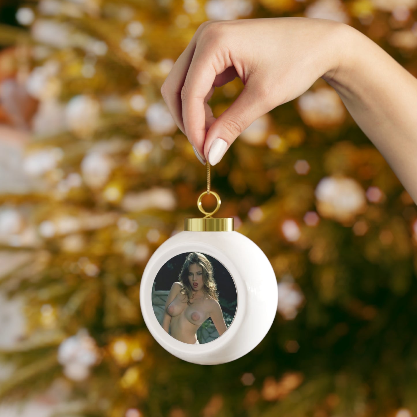 Christmas Ball Ornament Traci Lords Nude Naked Retro Fuck Sex