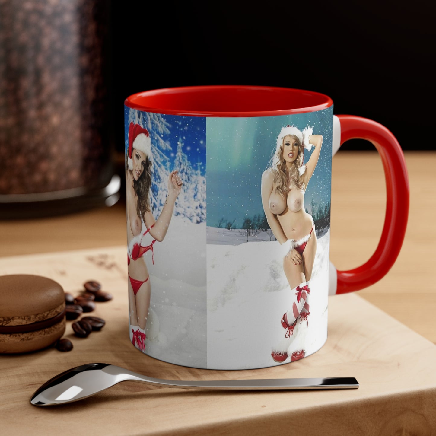 Accent Coffee Mug, 11oz Nude Christmas Pornstars