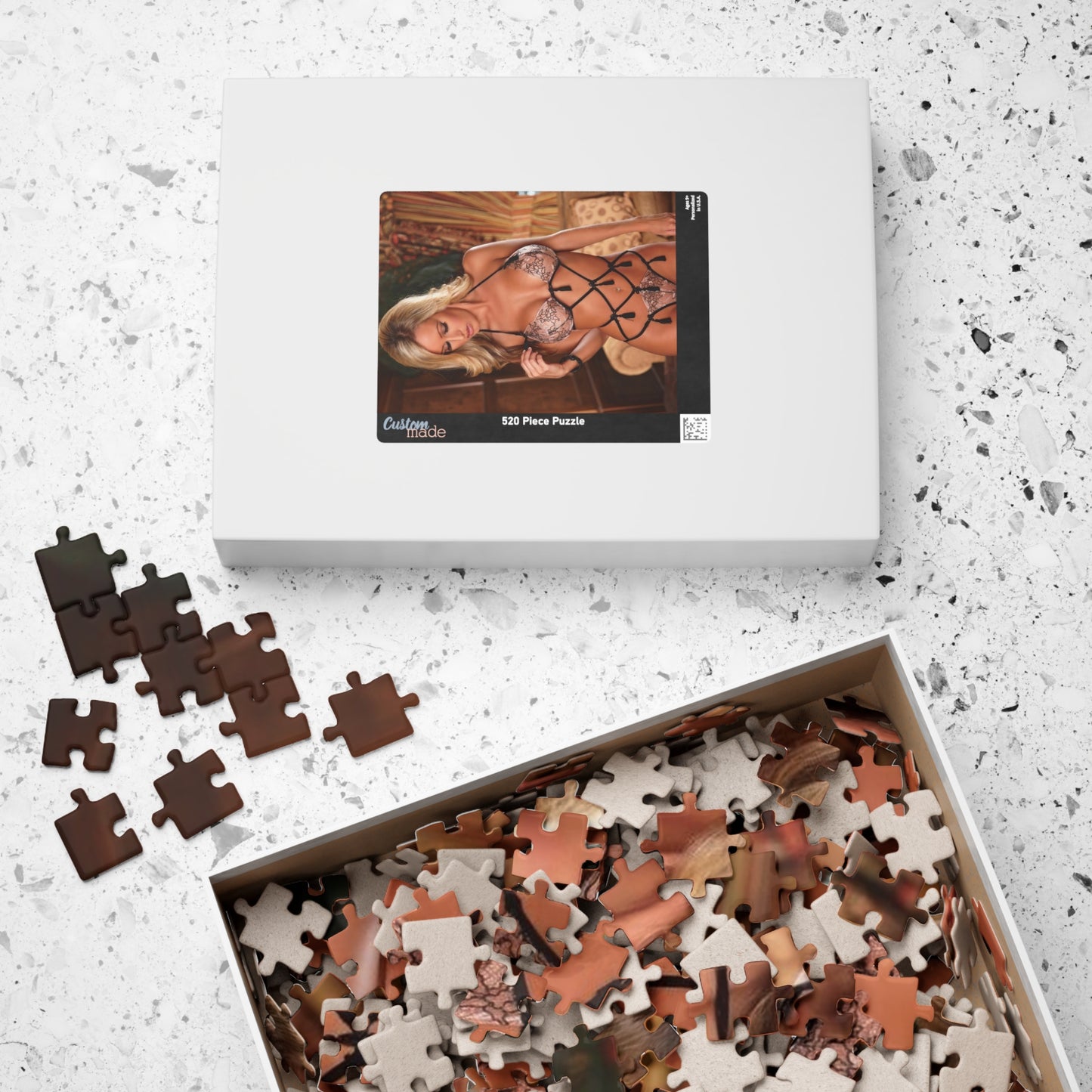 Puzzle (110, 252, 520, 1014-piece) Hot Blonde Lingerie