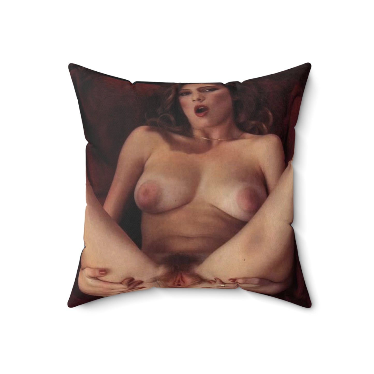 Spun Polyester Square Pillow Traci Lords Nude