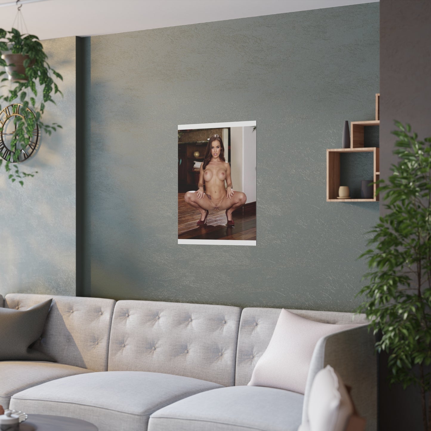 Satin Posters (210gsm) Megan Rain Nude #2