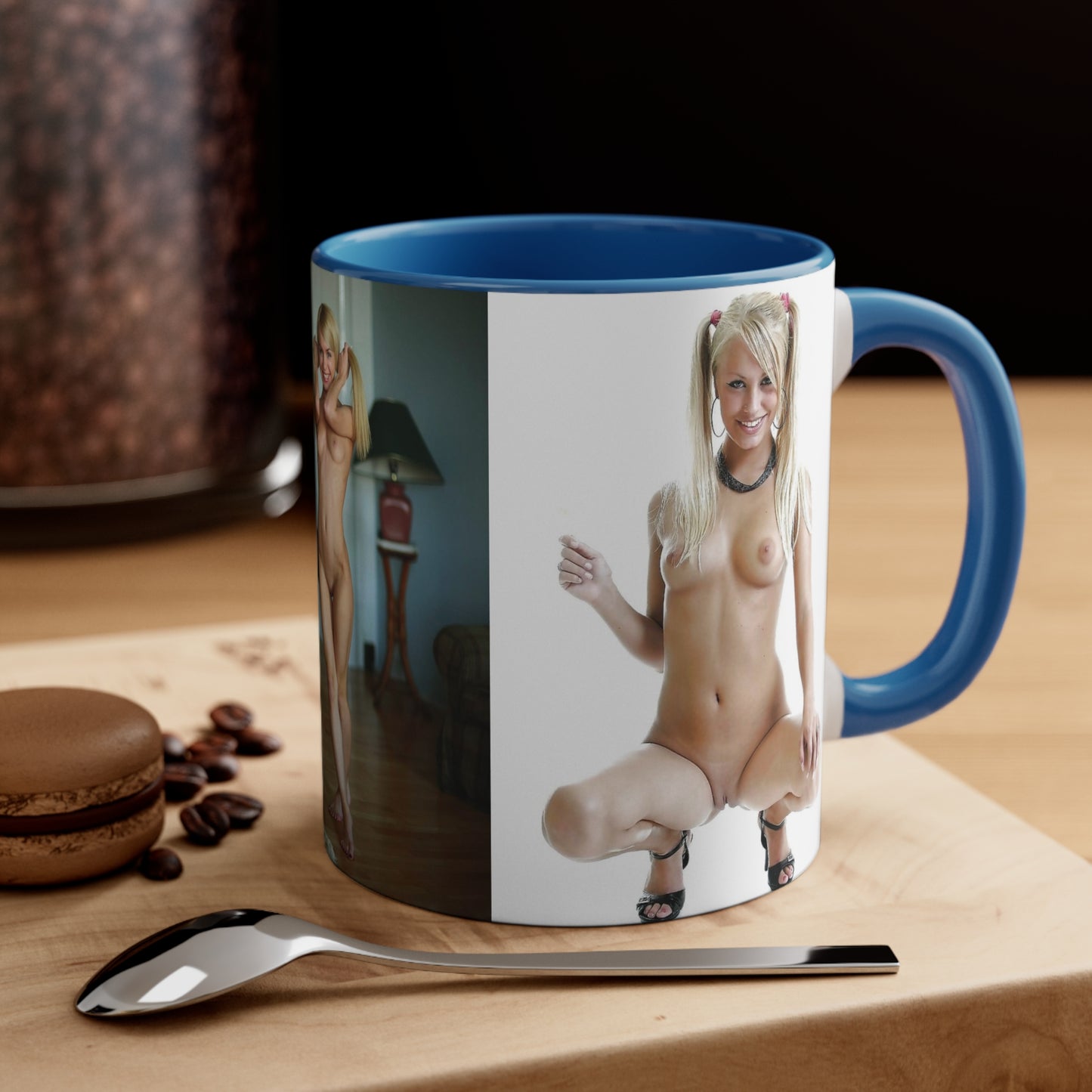 Accent Coffee Mug, 11oz Nude Pigtails