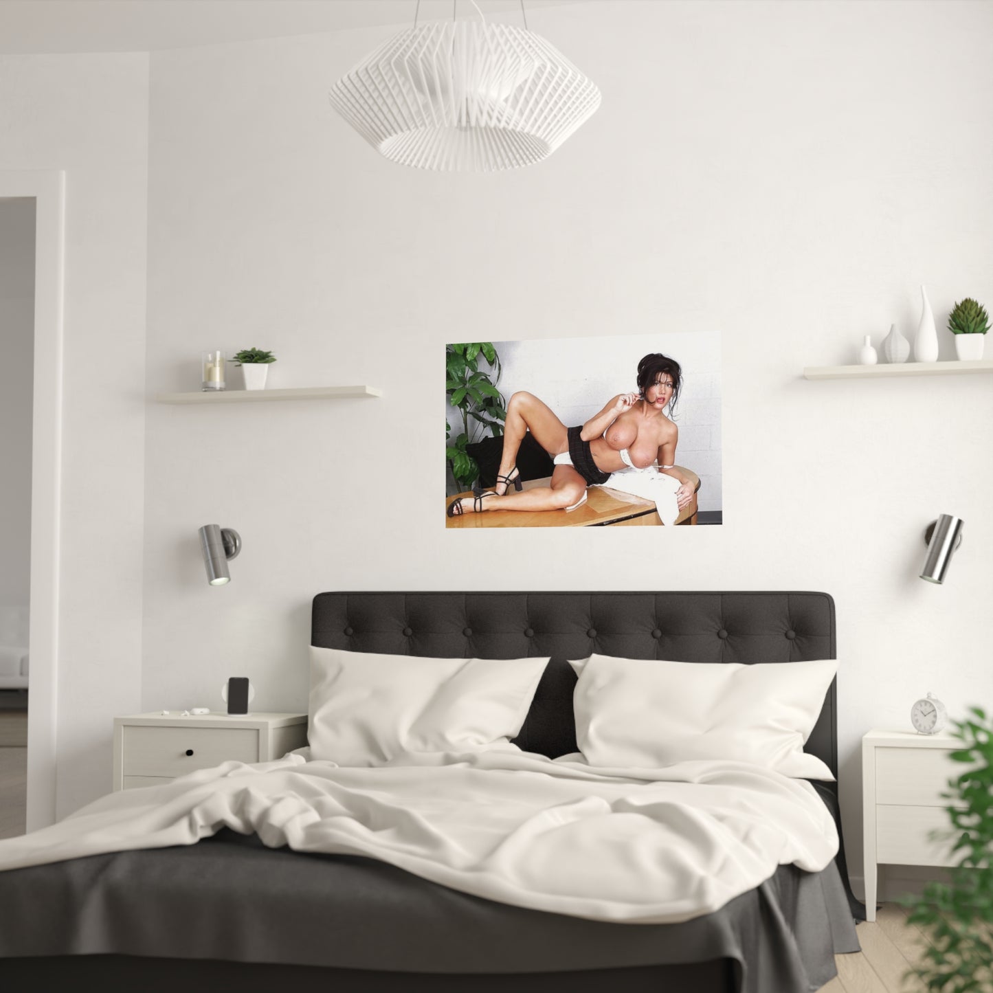 Satin Posters (210gsm) Retro Pornstar Holly Body Nude