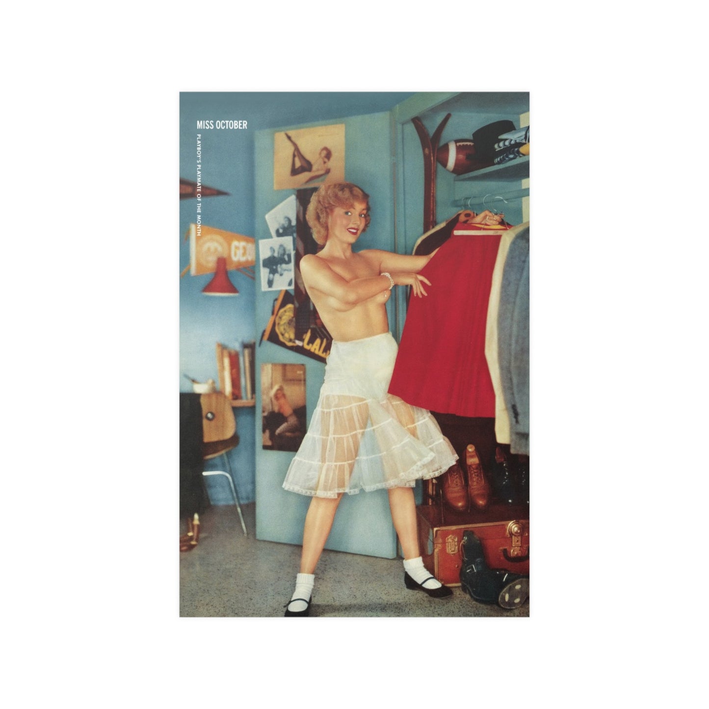 Satin Posters (210gsm) Playmate October 1955 Jean Moorhead