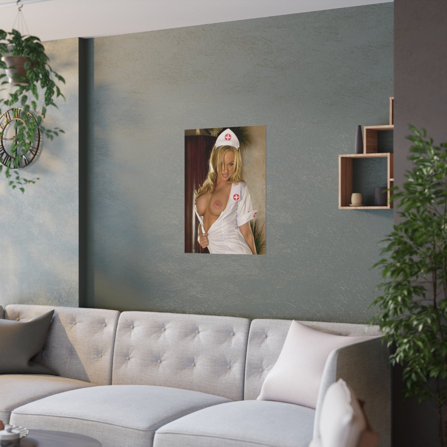 Satin Posters (210gsm) Sexy Nude Nurse