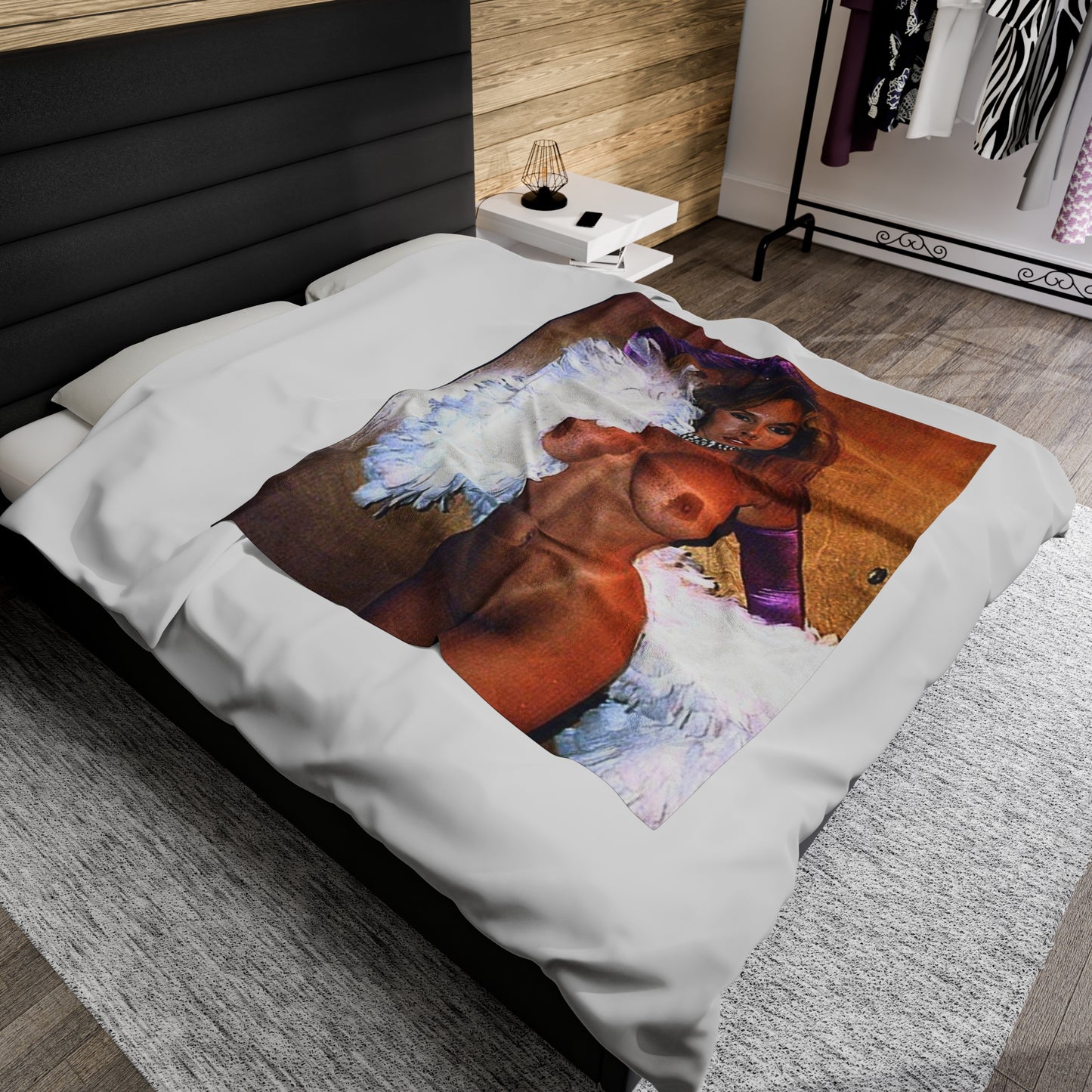 Velveteen Plush Blanket Porn Star Victoria Paris Nude
