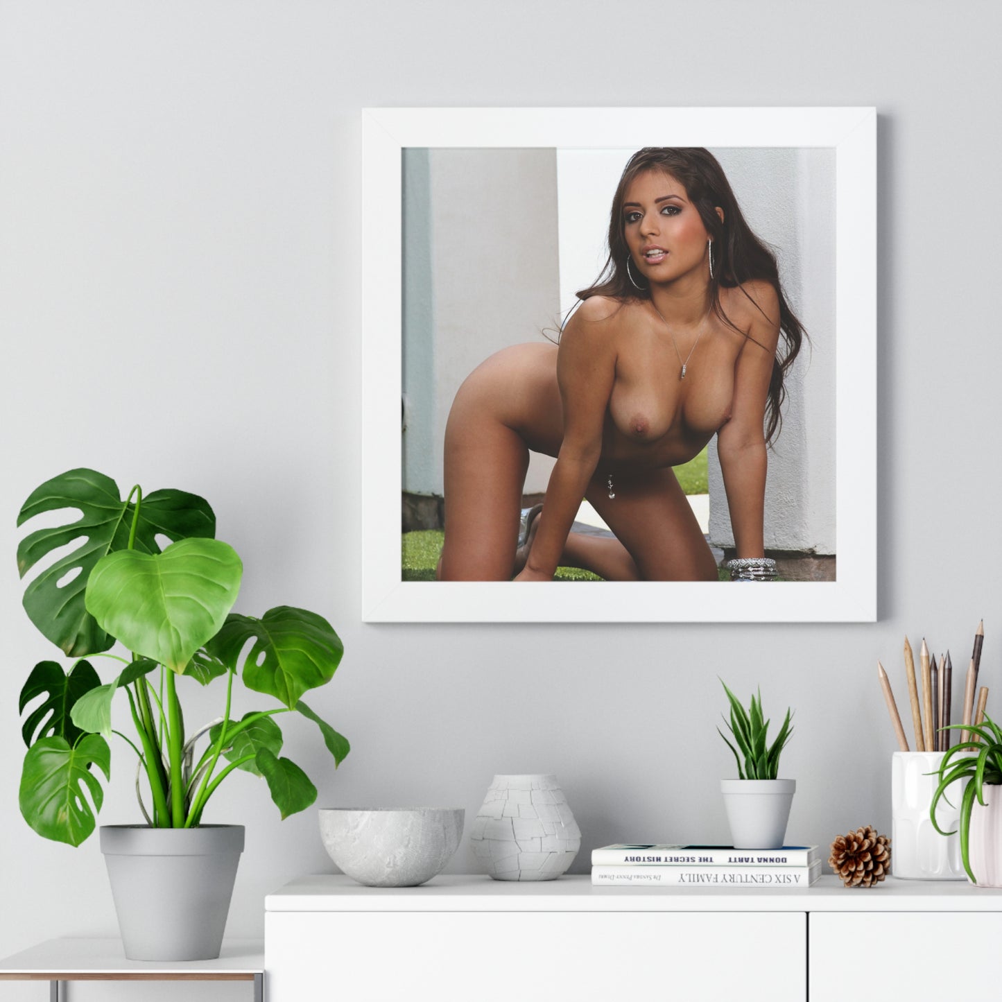 Framed Horizontal Poster Porn Star Jynx Maze Nude