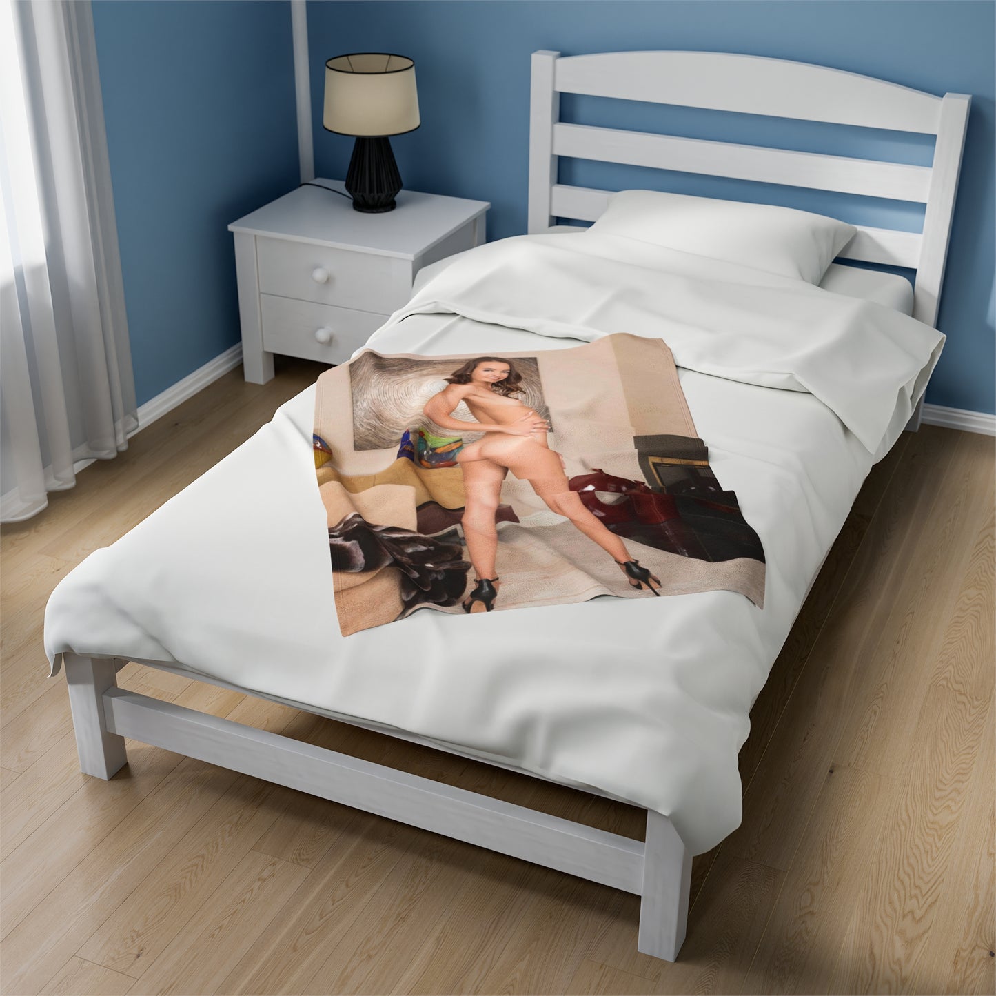 Velveteen Plush Blanket Charity Crawford Nude