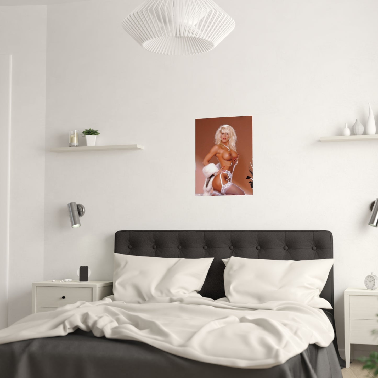 Satin Posters (210gsm) Retro 1980s Porn Star Amber Lynn