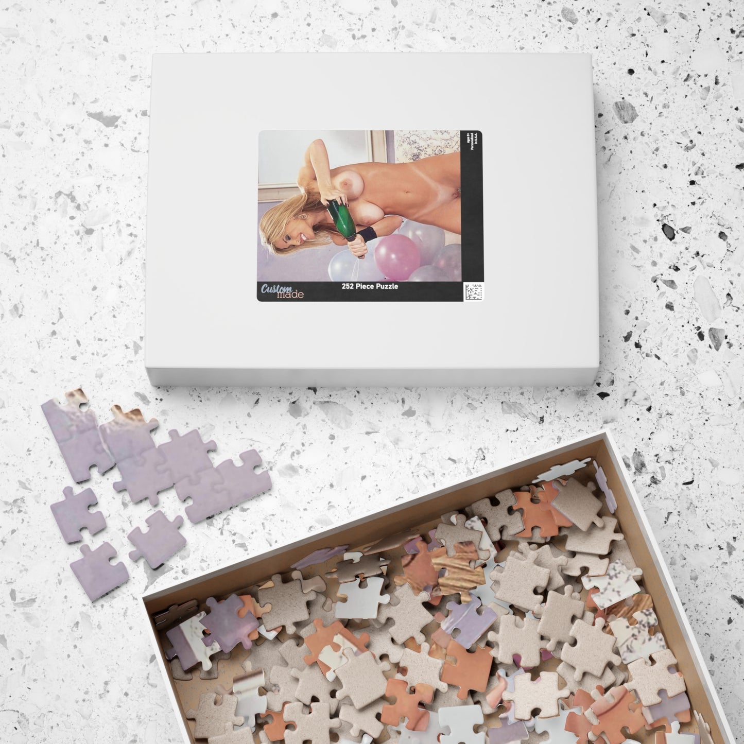 Puzzle (110, 252, 520, 1014-piece) Retro Adult Star Janine Lindenmulder Nude