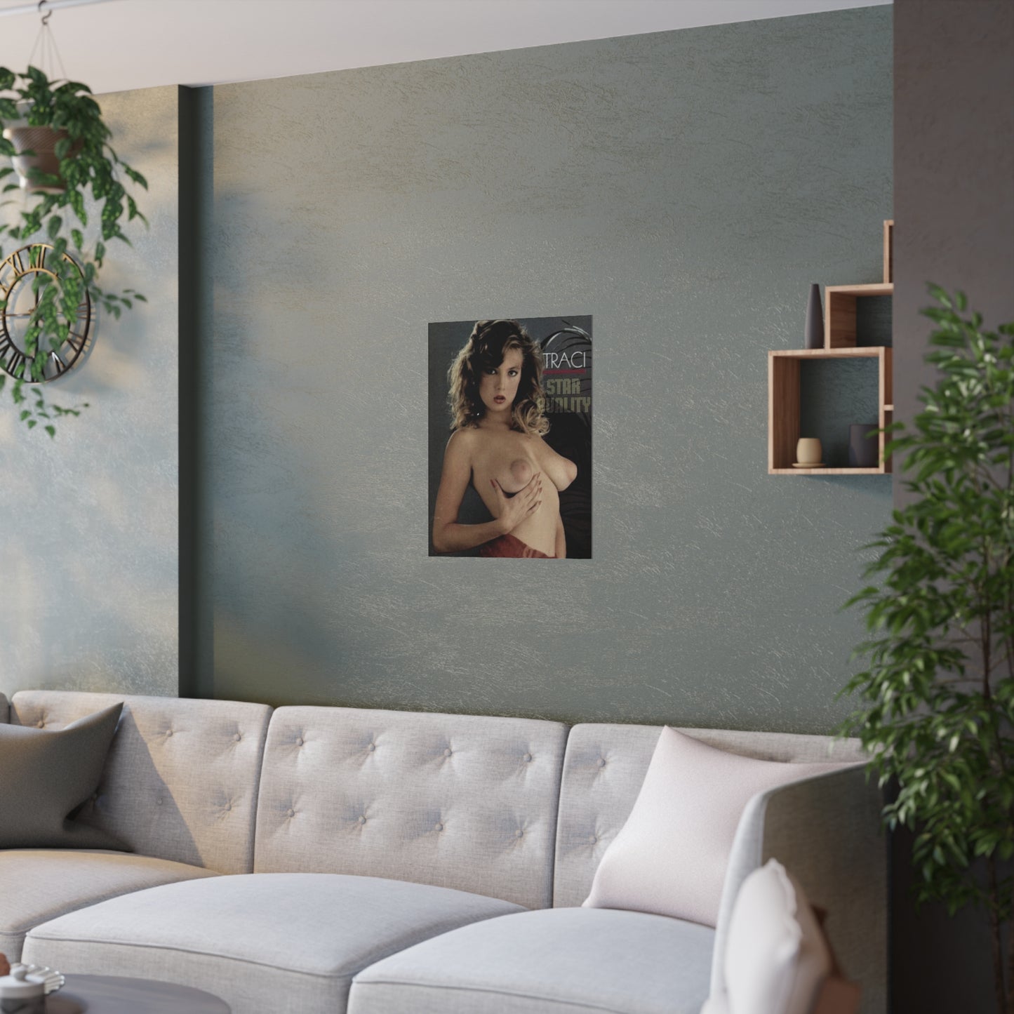 Satin Posters (210gsm) Retro Porn Star 1980s Traci
