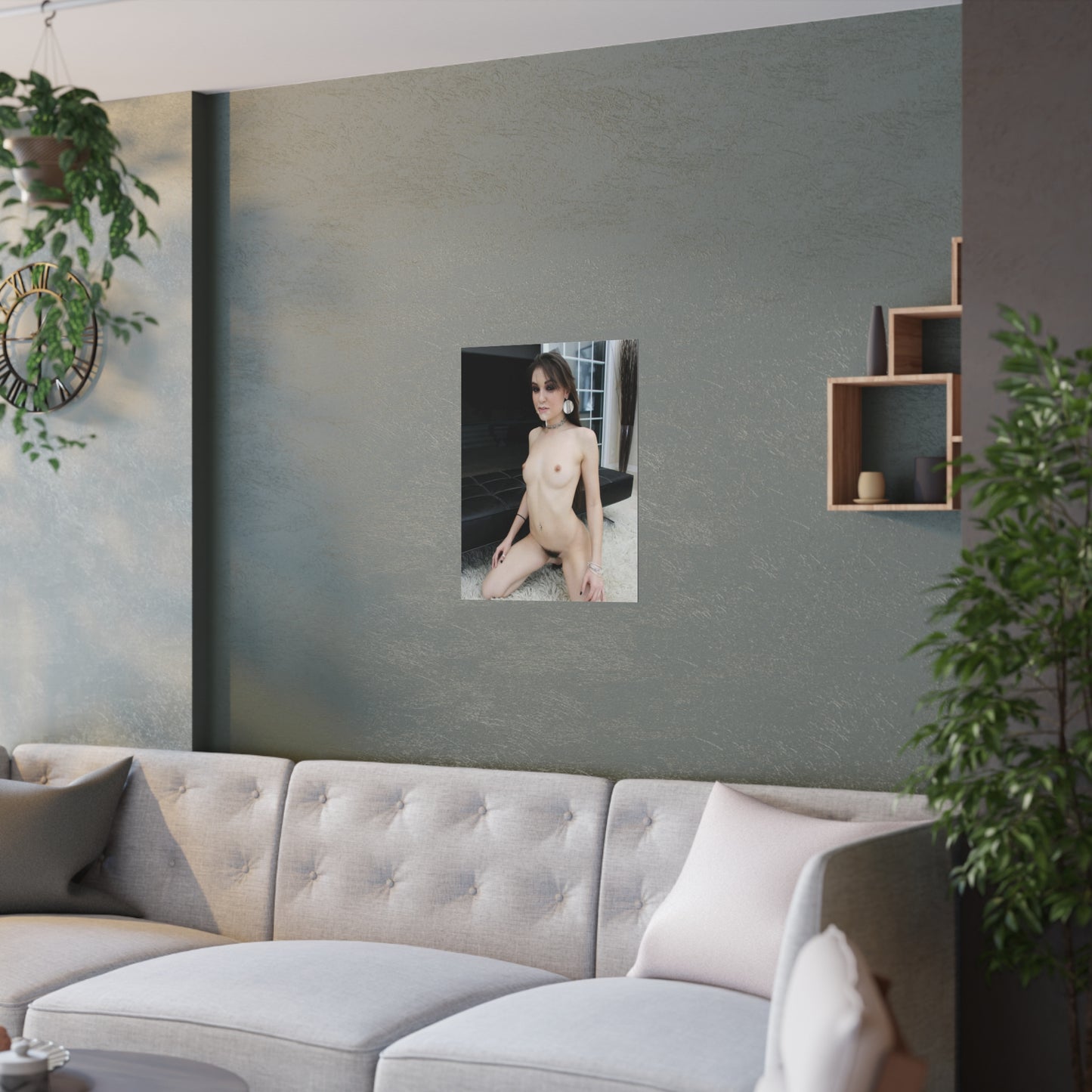 Satin Posters (210gsm) Adult Star Sasha Grey Nude