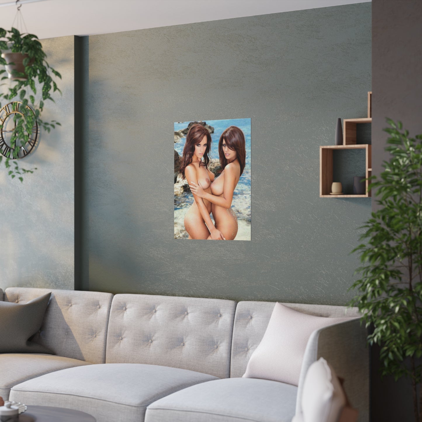 Satin Posters (210gsm) Sexy Brit Rosie Jones & Holly Peers Nude