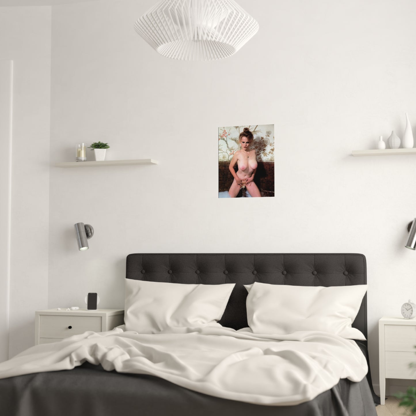 Satin Posters (210gsm) Retro Pornstar Lisa De Leeuw Nude