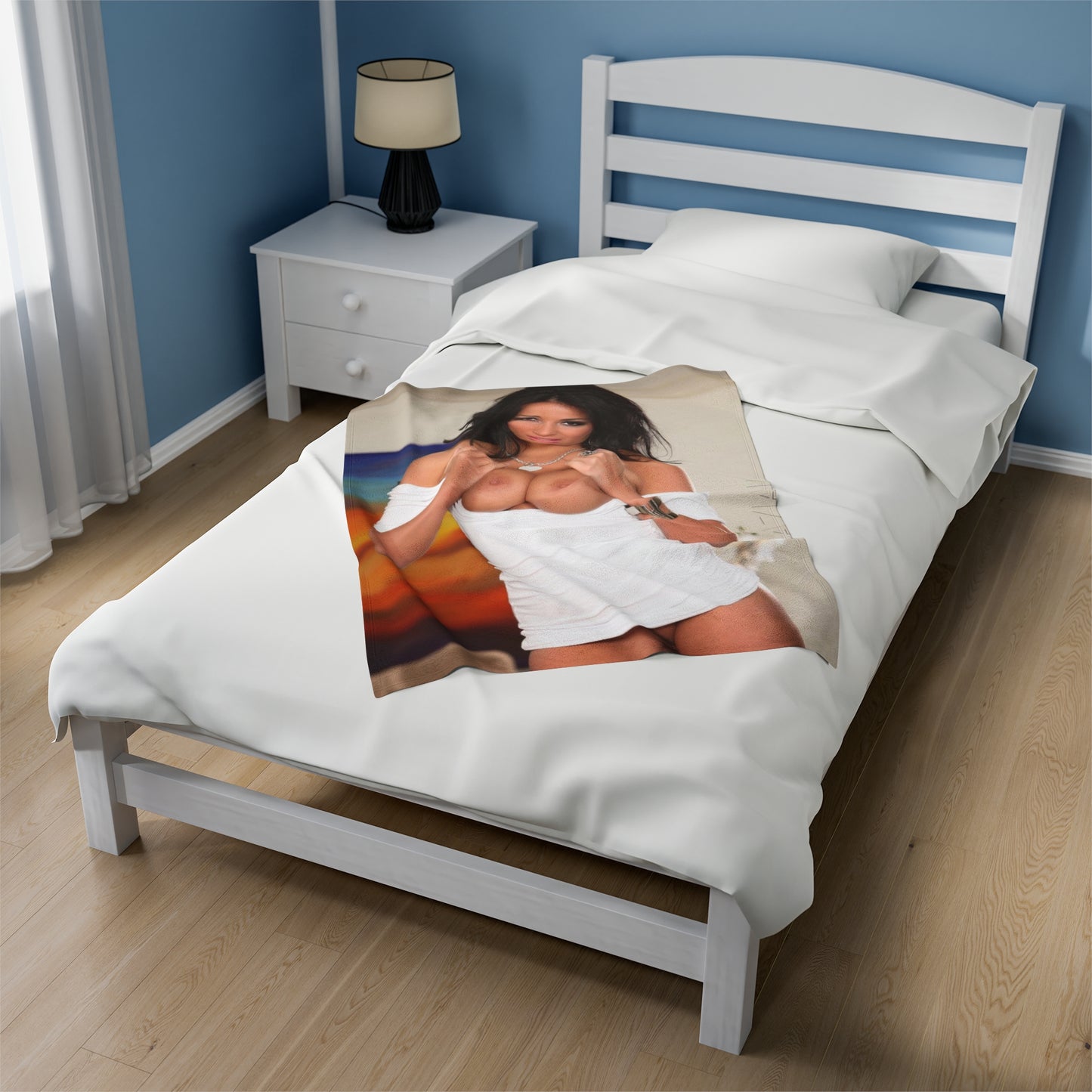 Velveteen Plush Blanket Anissa Kate Nude