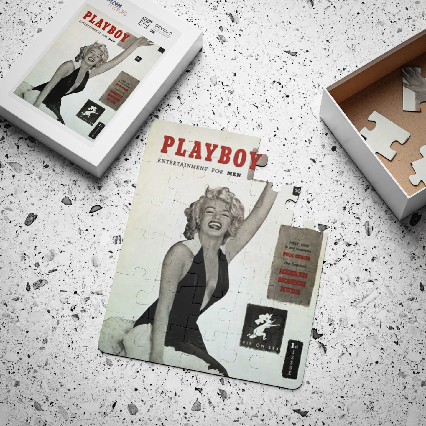 Puzzle, 30-Piece Playboy Cover December 1953 Marilyn Monroe
