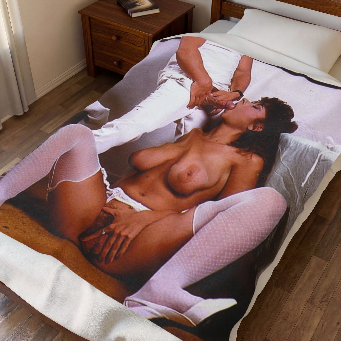 Velveteen Plush Blanket Christy Canyon Nude