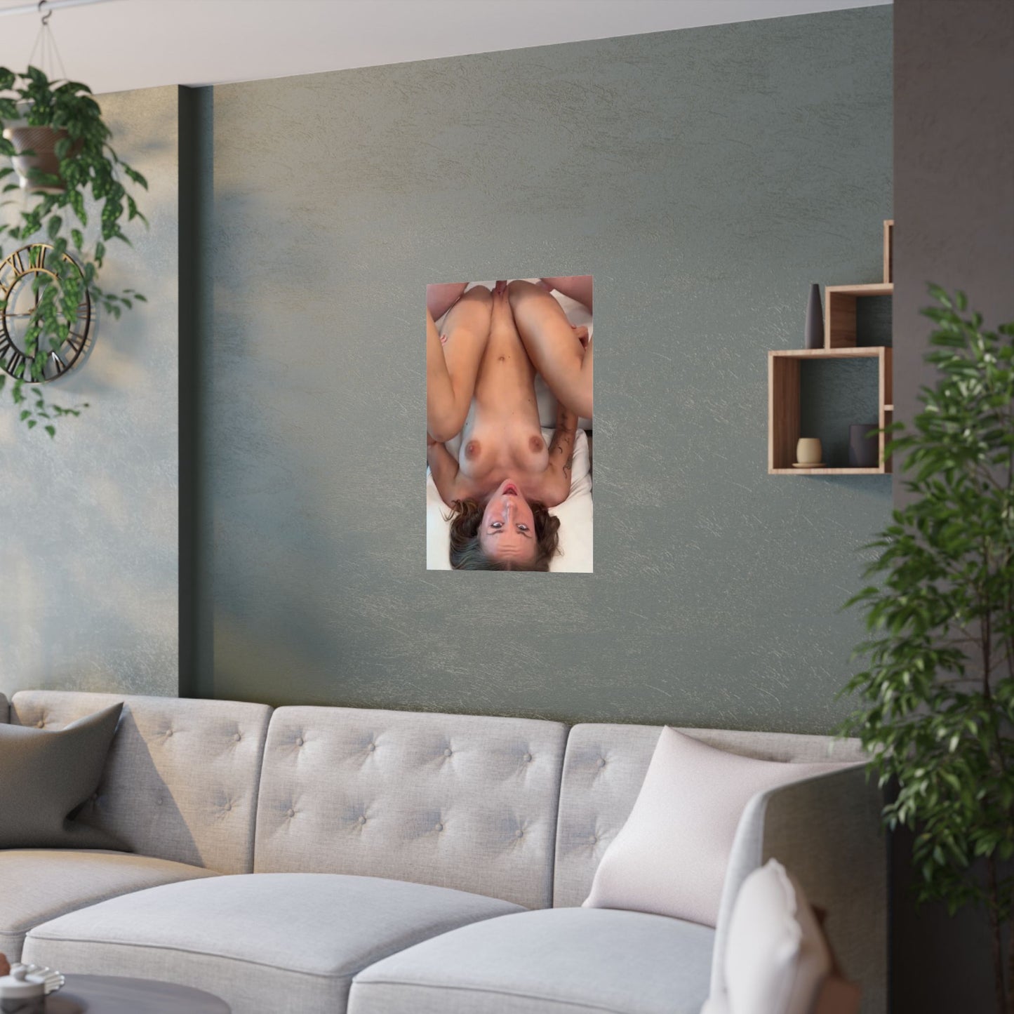 Satin Posters (210gsm) Cute Teen Pounded upside down