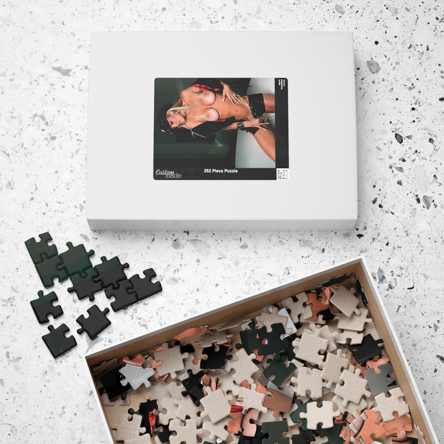 Puzzle (110, 252, 520, 1014-piece) Retro Adult Star Janine Lindenmulder Nude
