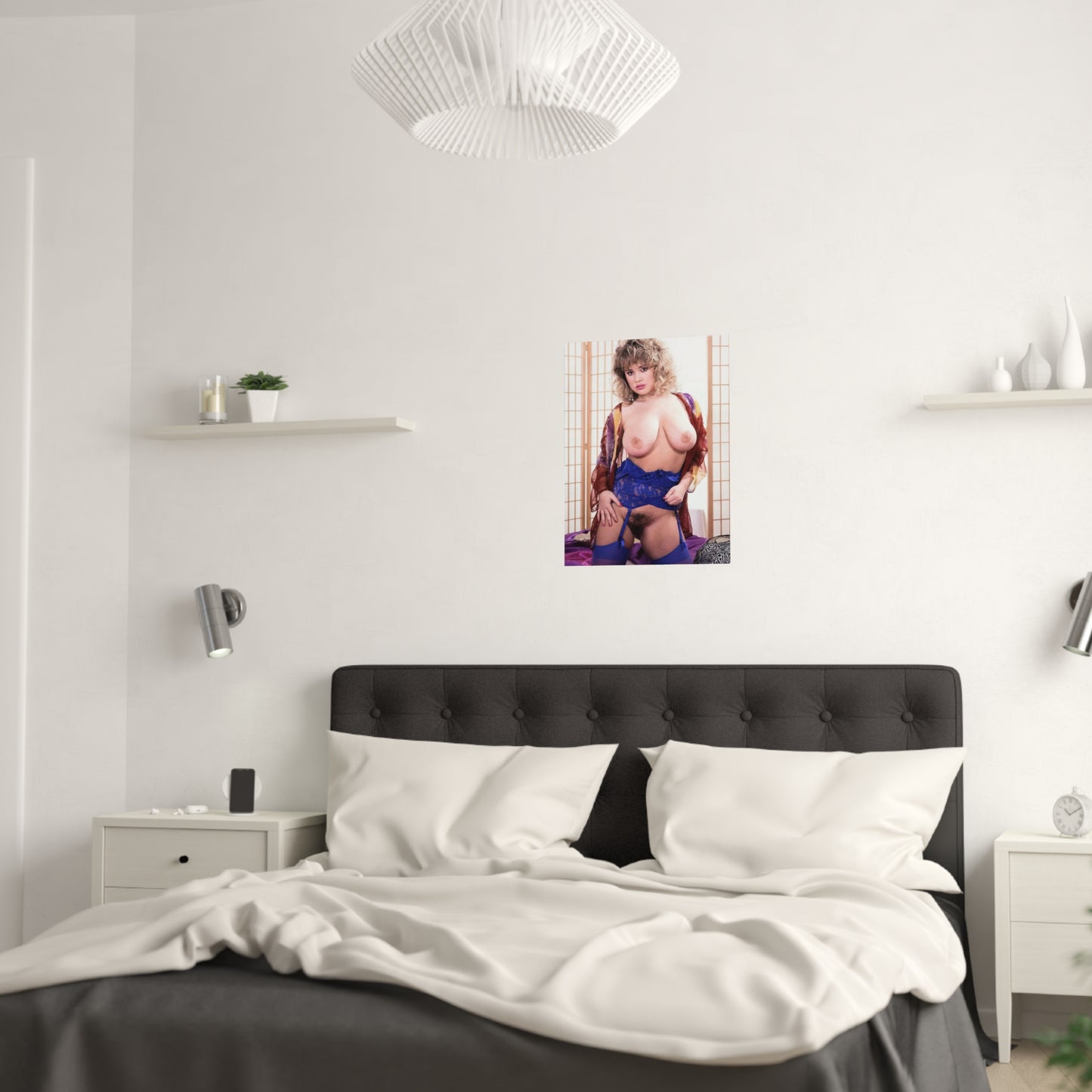 Satin Posters (210gsm) Retro Adult Star Tracy West Nude