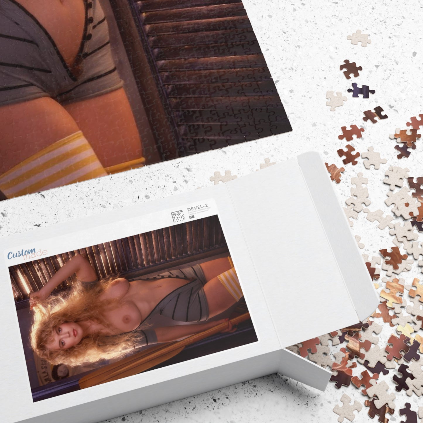 Puzzle (110, 252, 500, 1014-piece) Playboy Playmate August 1988 Helle Michaelsen