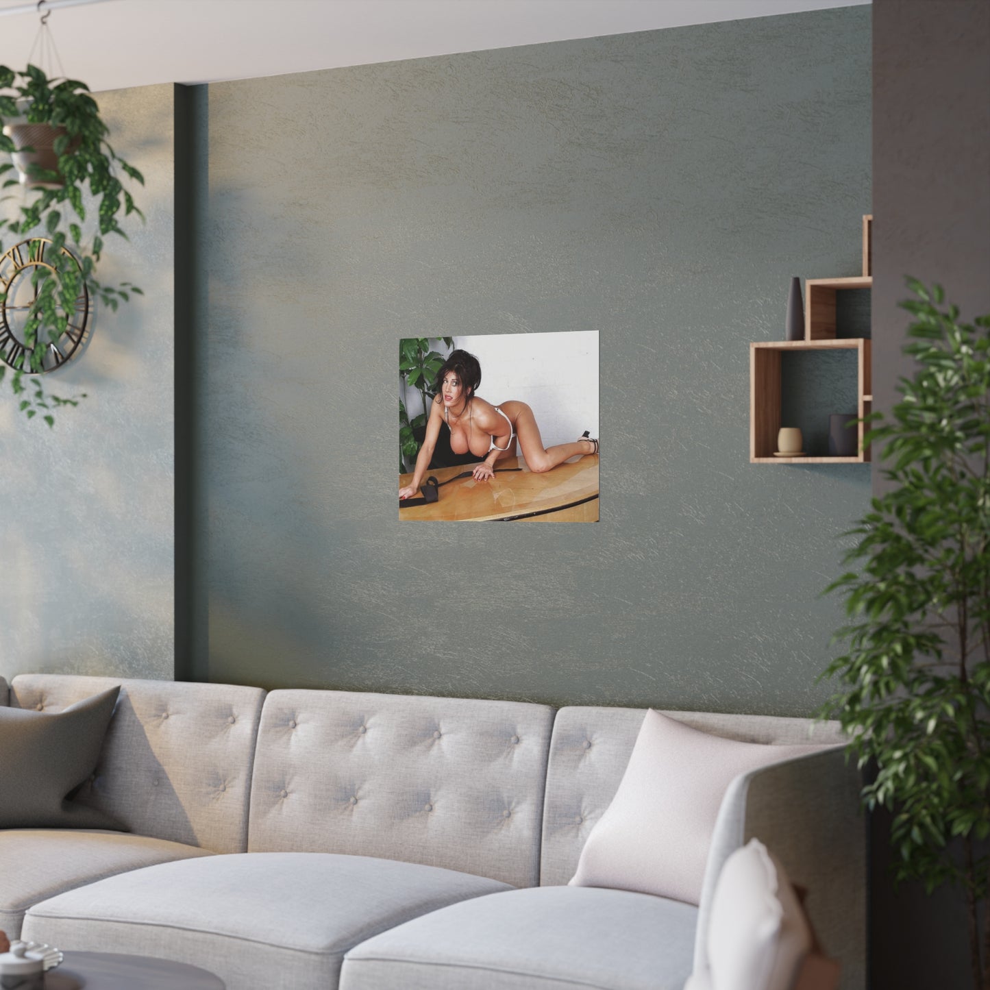 Satin Posters (210gsm) Retro Pornstar Holly Body Nude