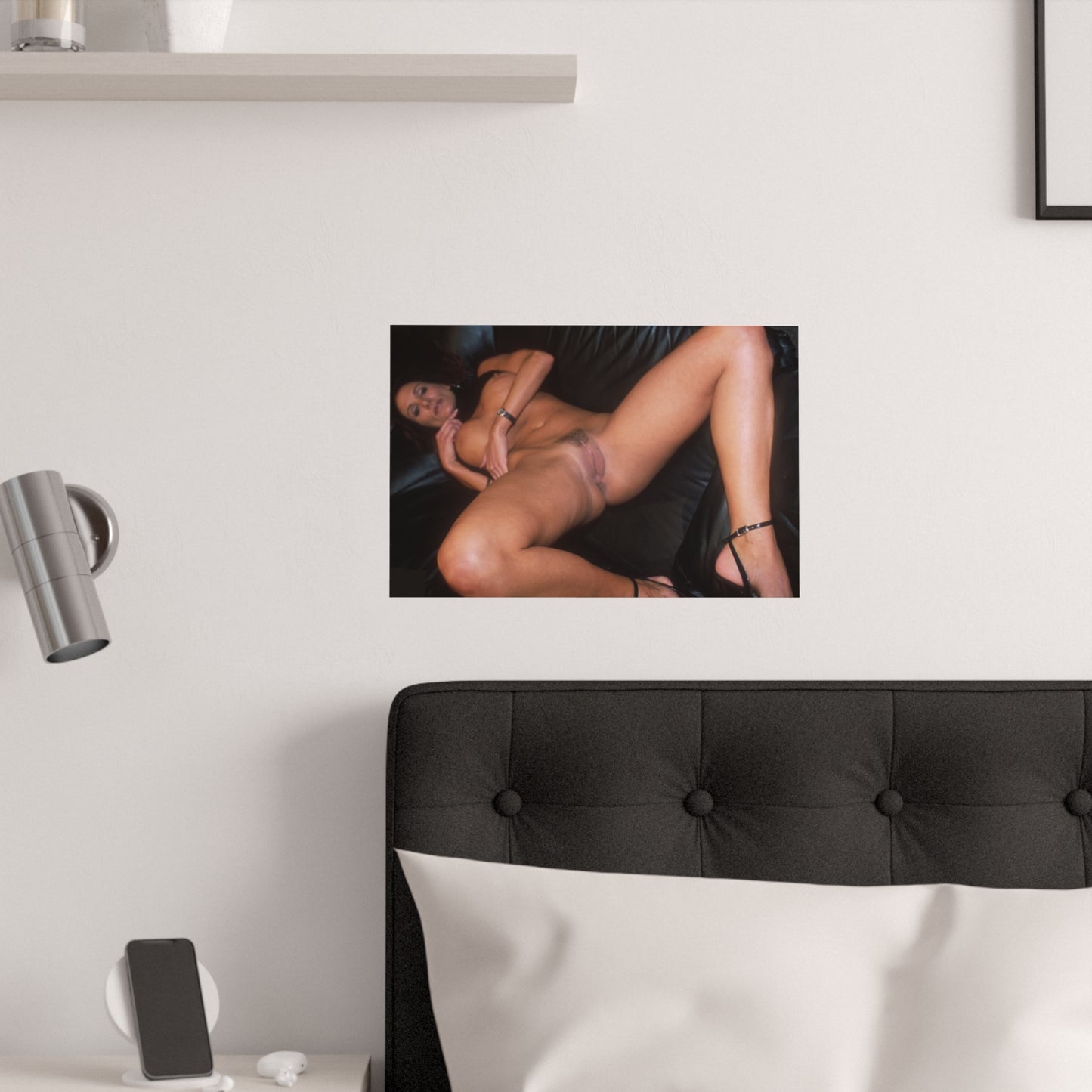 Satin Posters (210gsm) Retro Pornstar Sydnee Steele Nude
