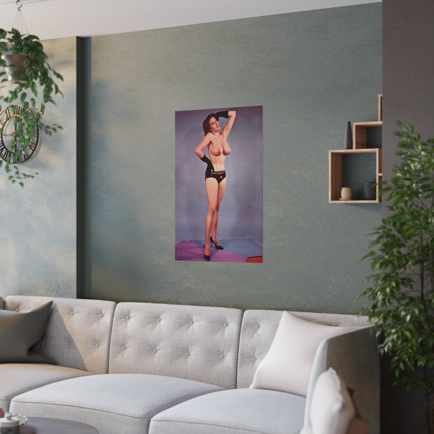 Satin Posters (210gsm) Playmate 1959 Elaine Reynolds nude #2