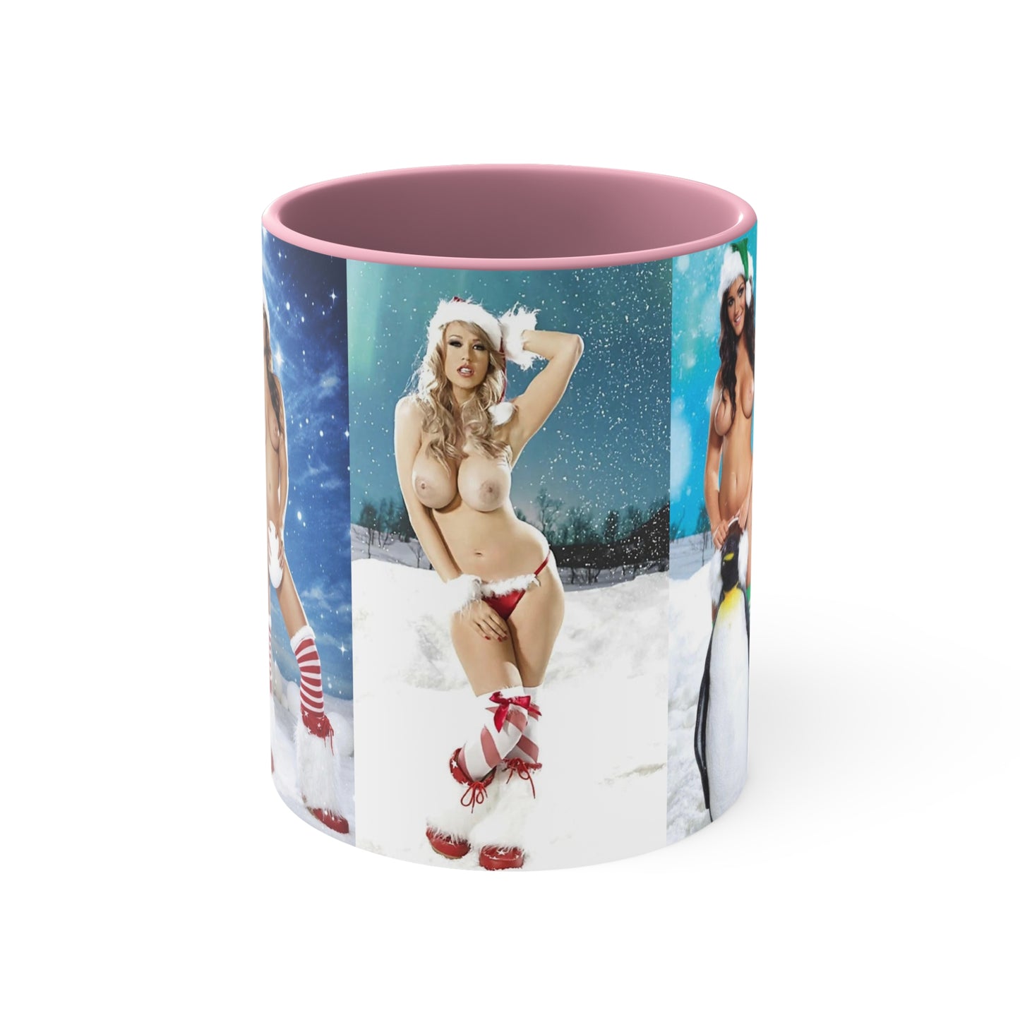 Accent Coffee Mug, 11oz Nude Christmas Pornstars