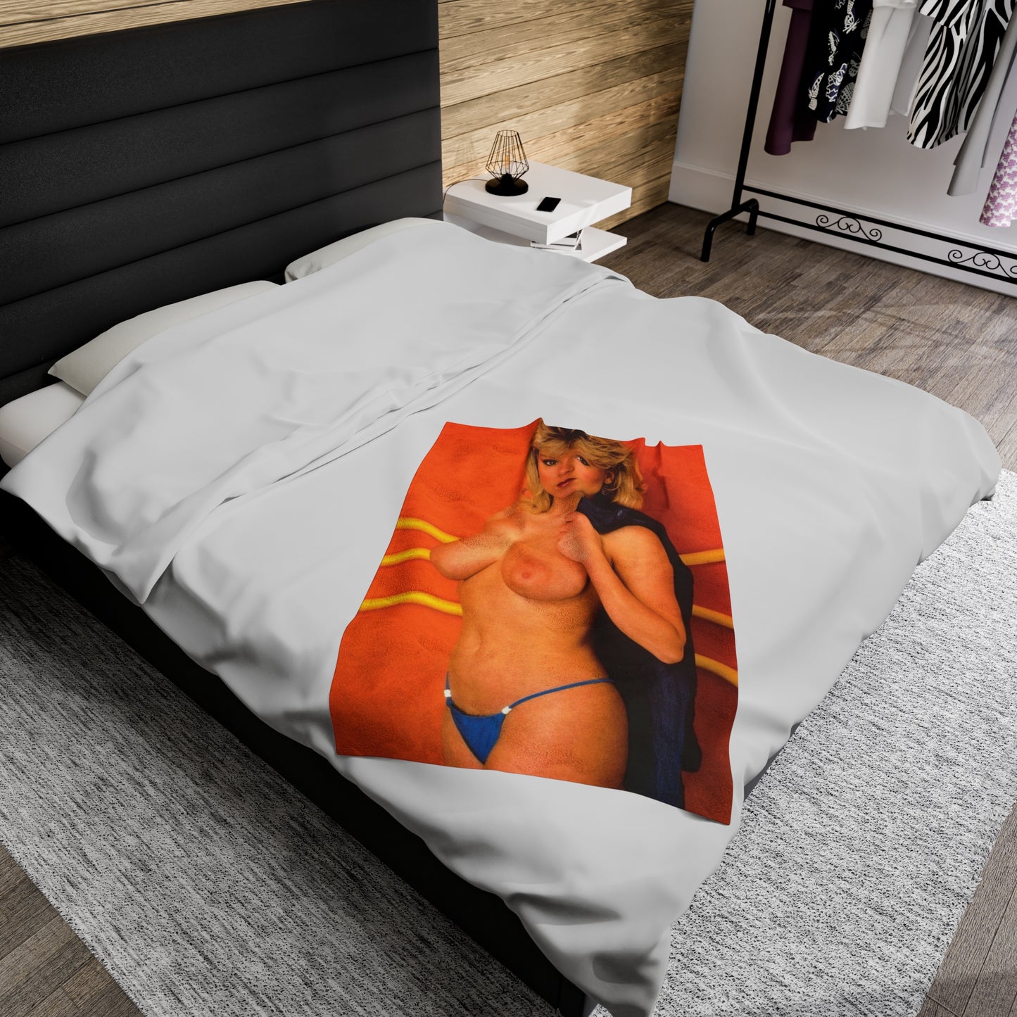 Velveteen Plush Blanket Samantha Fox Nude