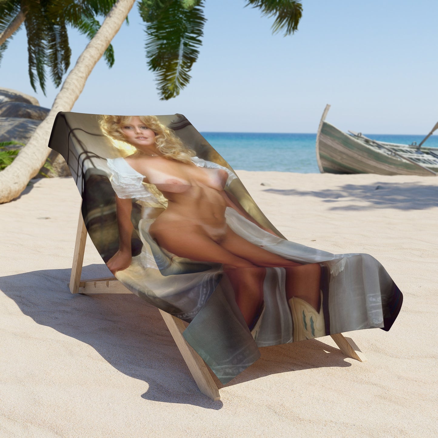 Beach Towel Playboy Playmate July 1982 Lynda Wiesmeier