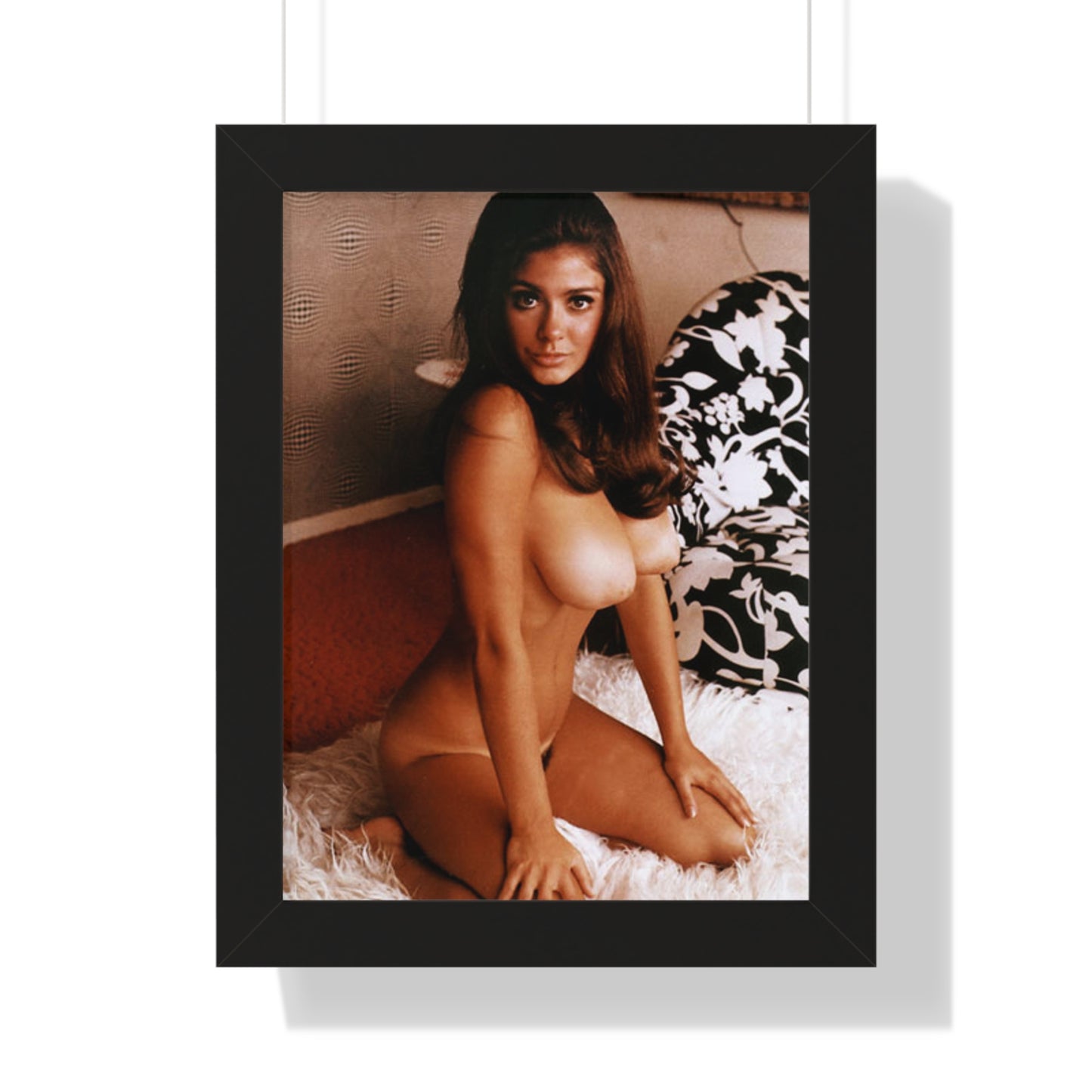 Framed Vertical Poster Playboy Playmate Cynthia Myers Nude