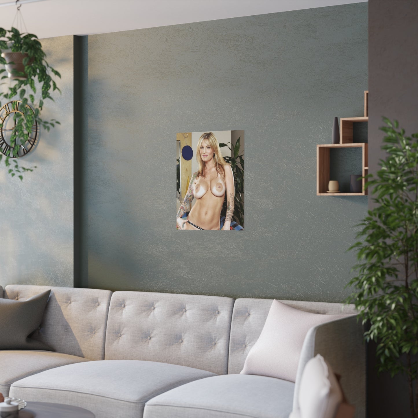 Satin Posters (210gsm) Retro Adult Star Janine Lindenmulder Nude