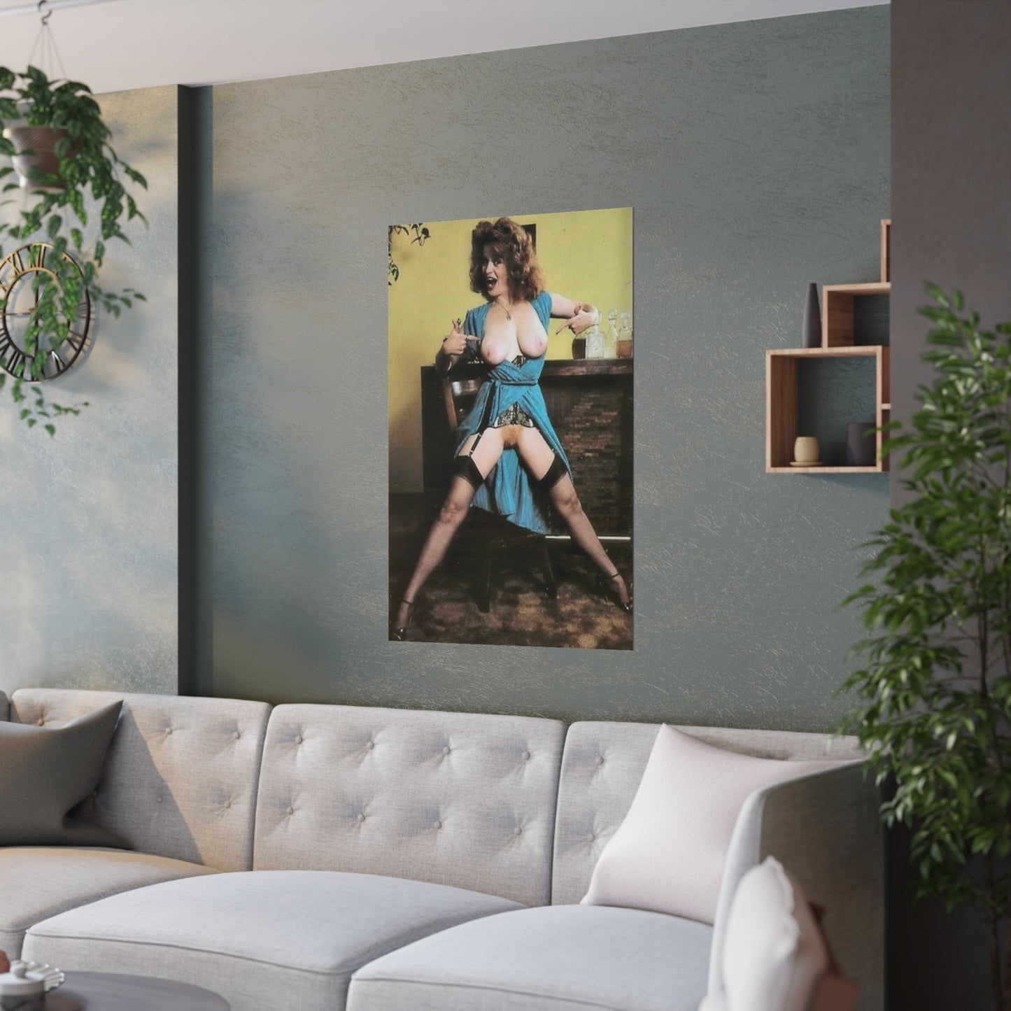 Satin Posters (210gsm) Retro Pornstar Lisa De Leeuw Nude
