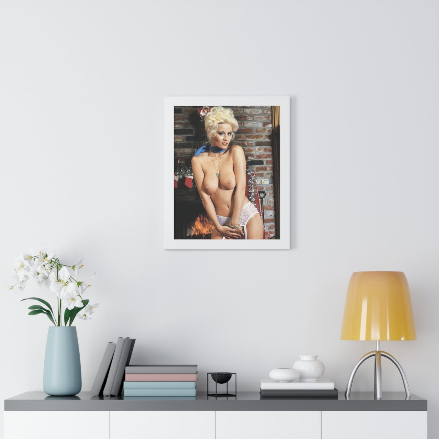 Framed Vertical Poster Porn Star Seka Nude