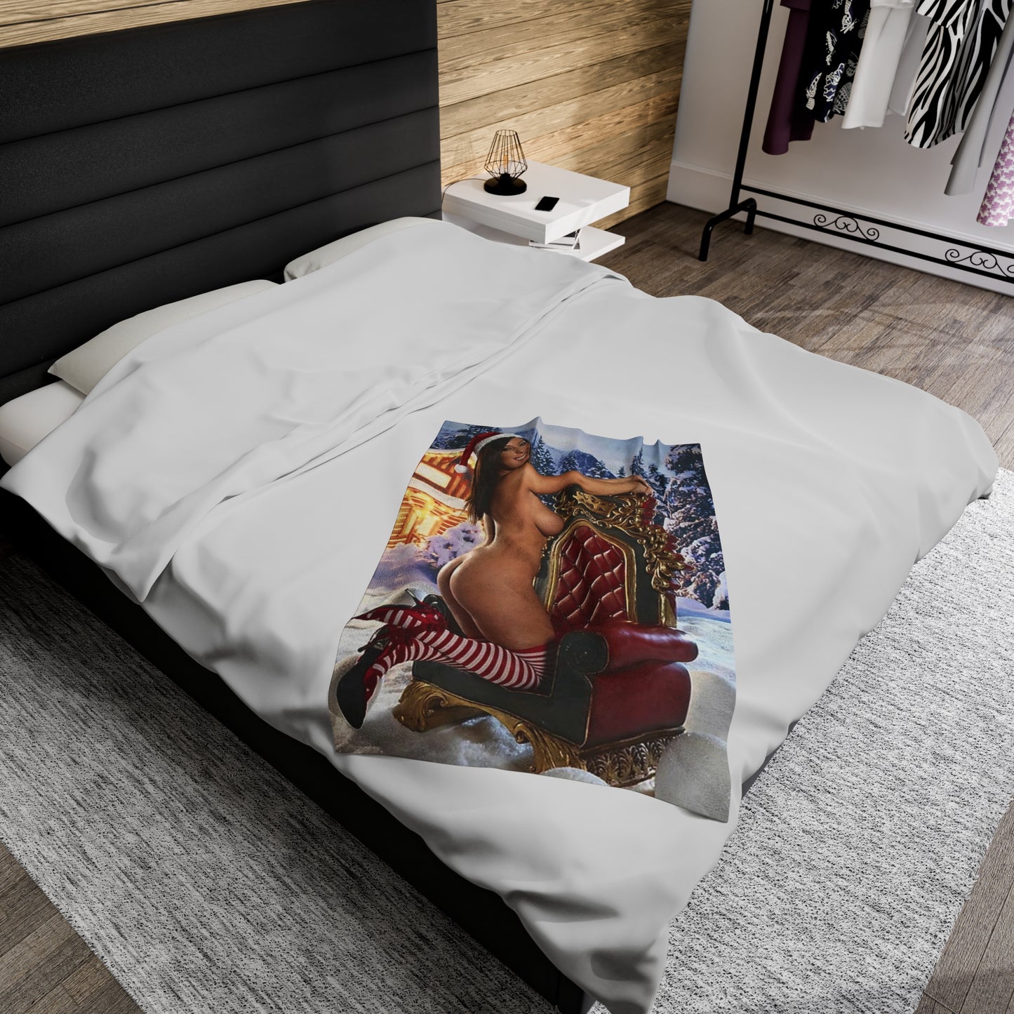 Velveteen Plush Blanket Nude Christmas Pornstars