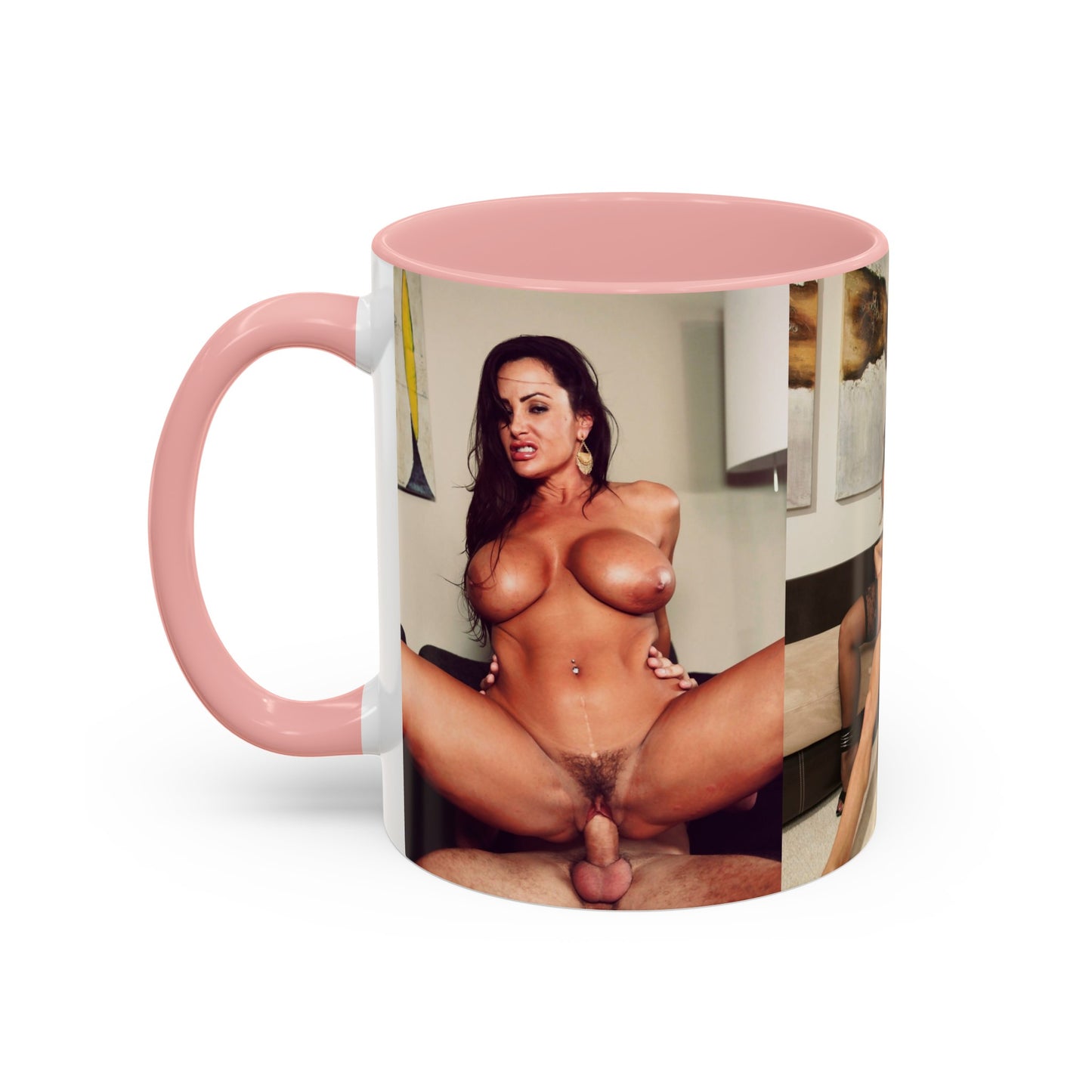 Accent Coffee Mug (11, 15oz) Hardcore Porno Porn Star Scene Lisa Ann Fucking