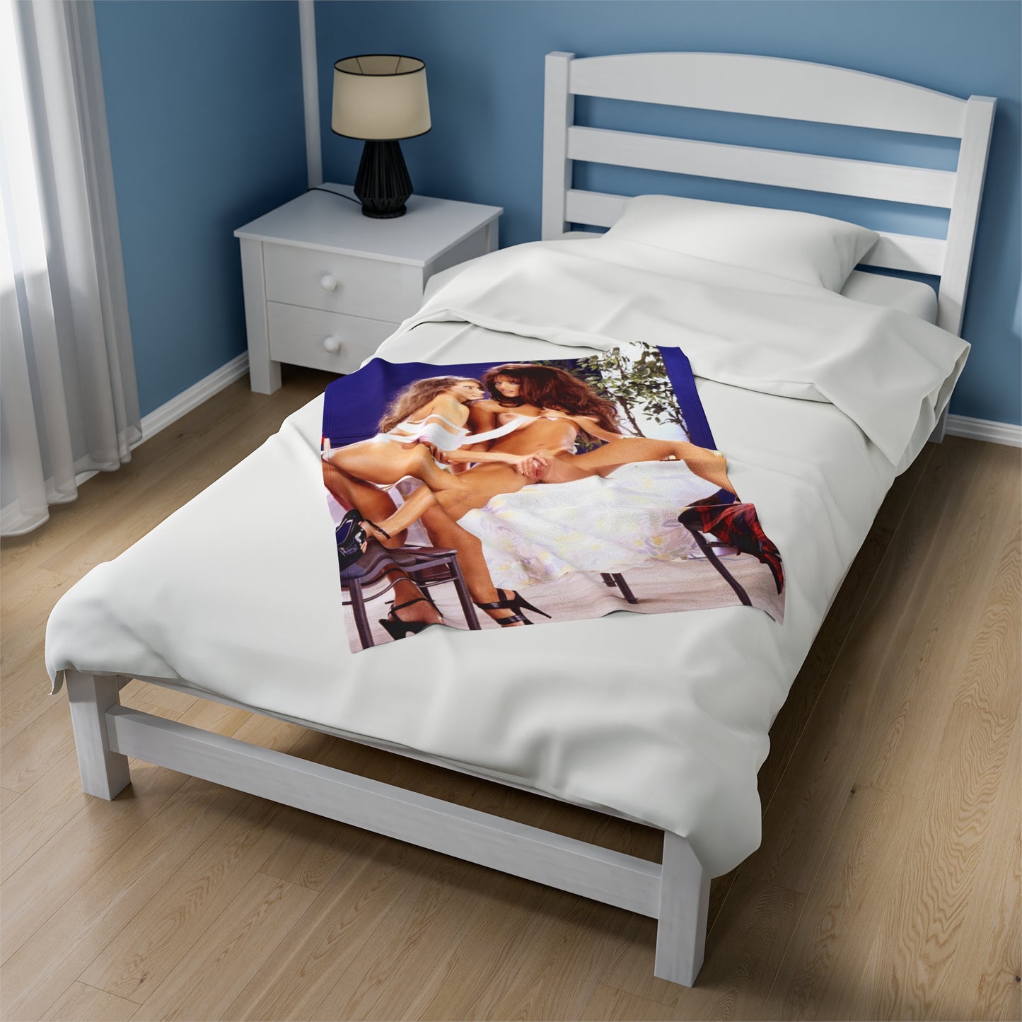 Velveteen Plush Blanket Racquel Darrian Nude