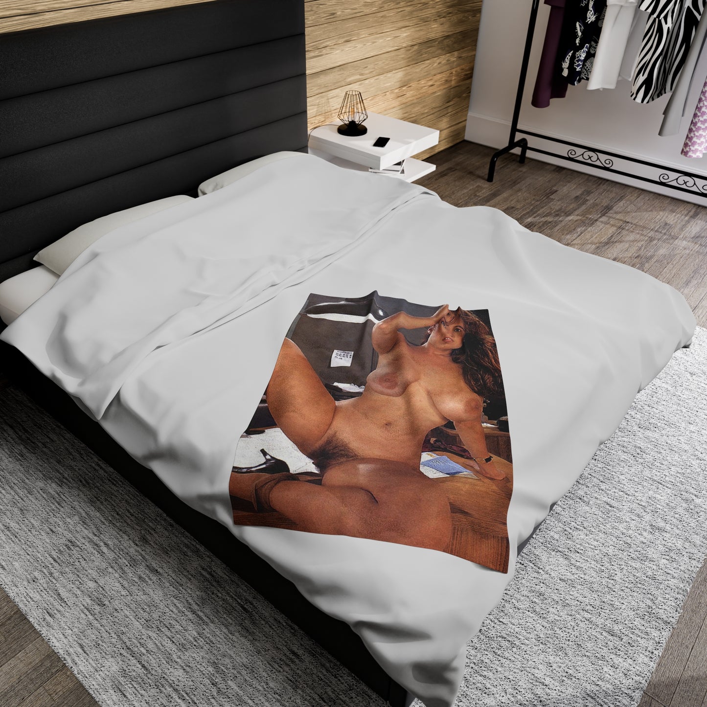 Velveteen Plush Blanket Porn Star Christy Canyon Nude