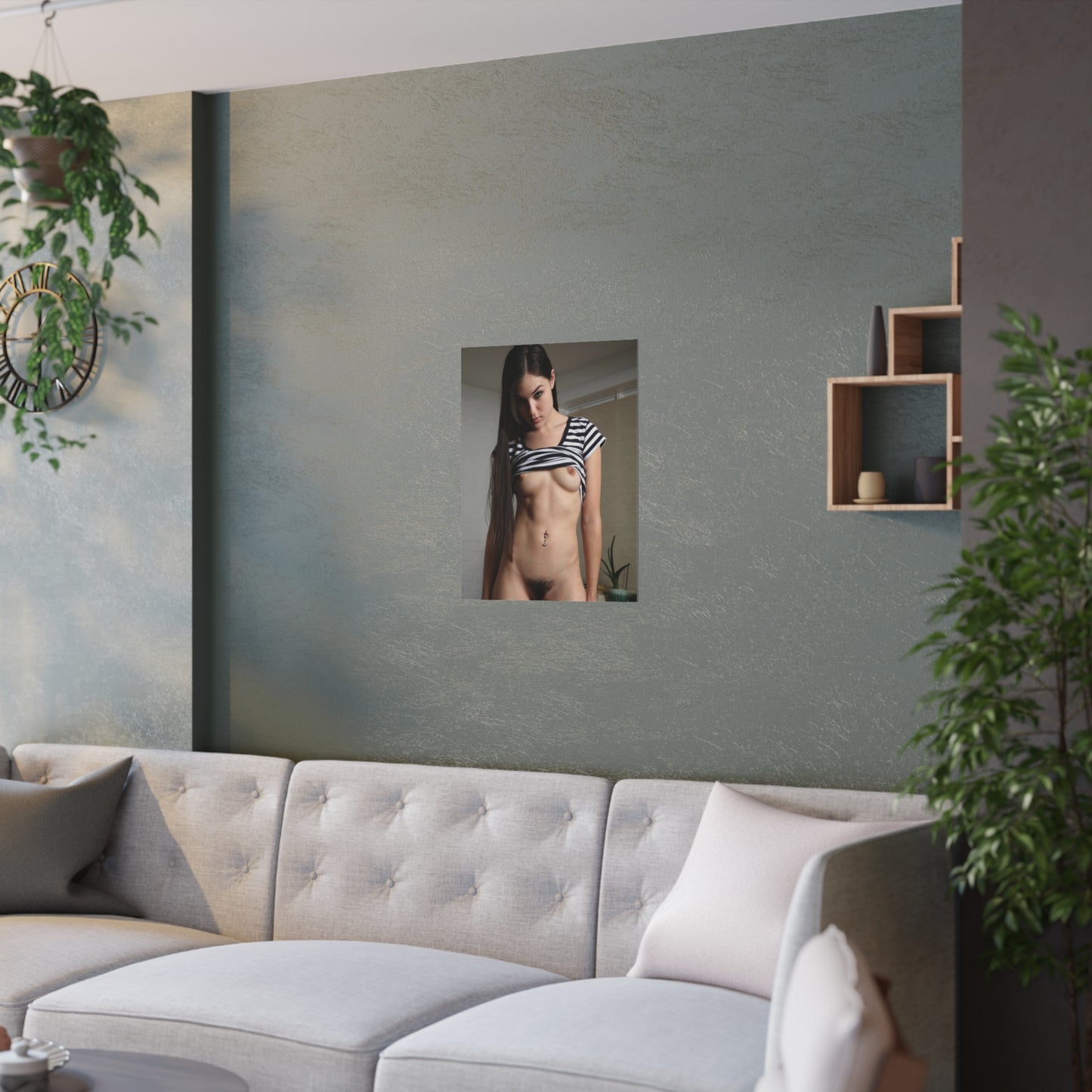 Satin Posters (210gsm) Adult Star Sasha Grey Nude