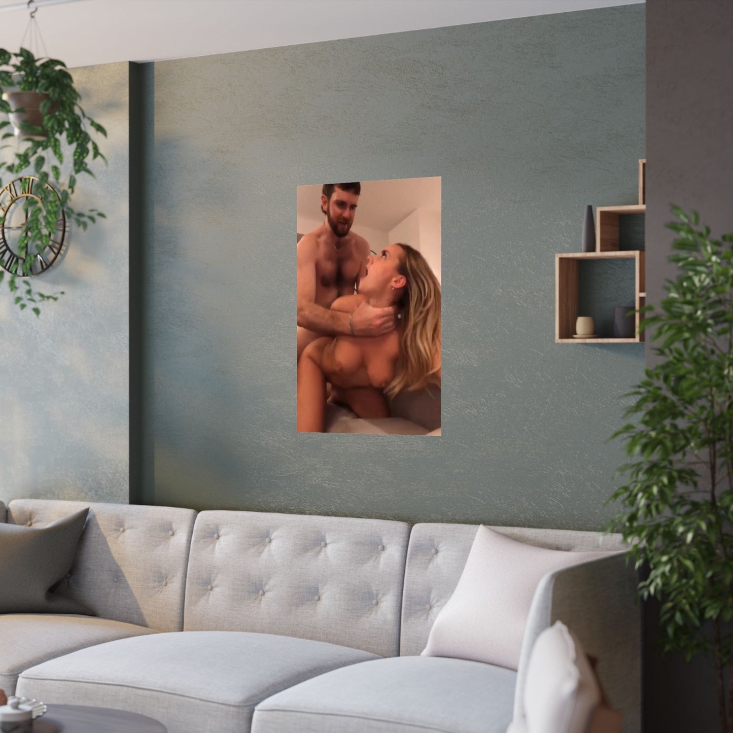 Satin Posters (210gsm) Blonde Teen Getting it Rough