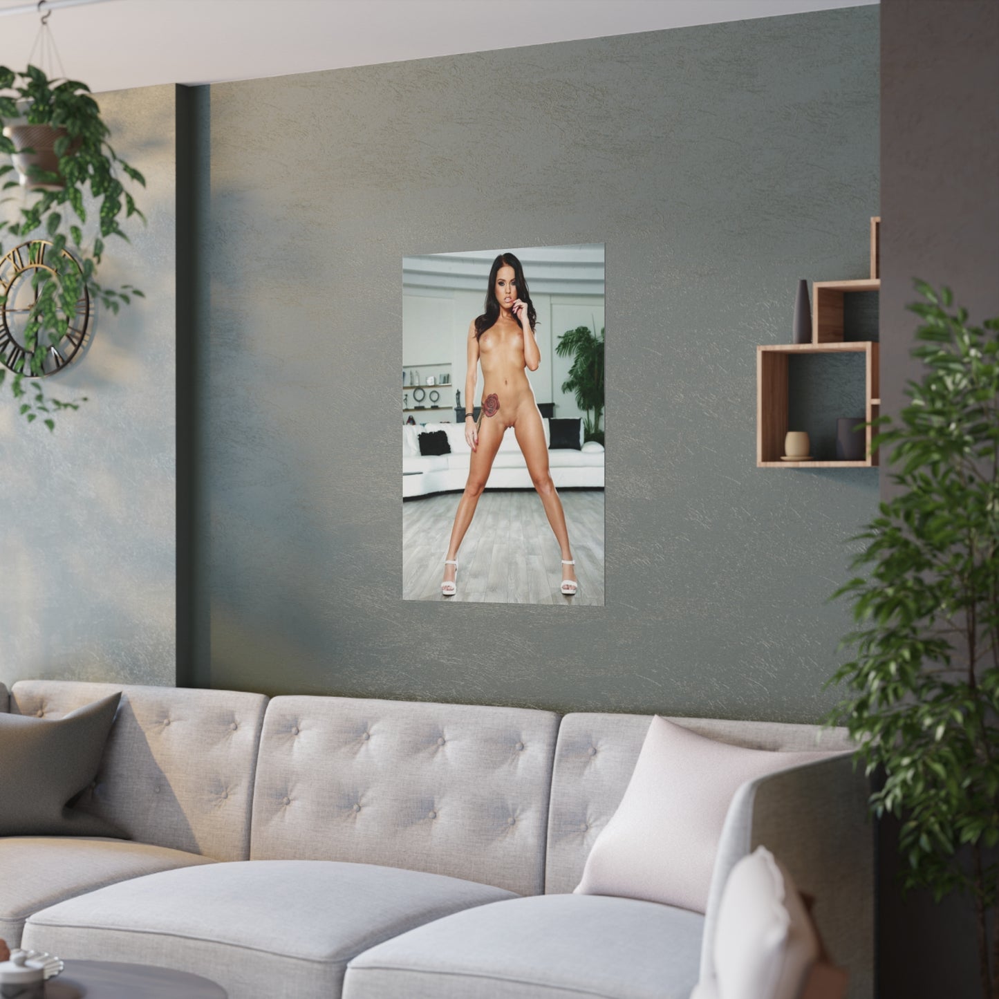 Satin Posters (210gsm) Megan Rain Nude #2