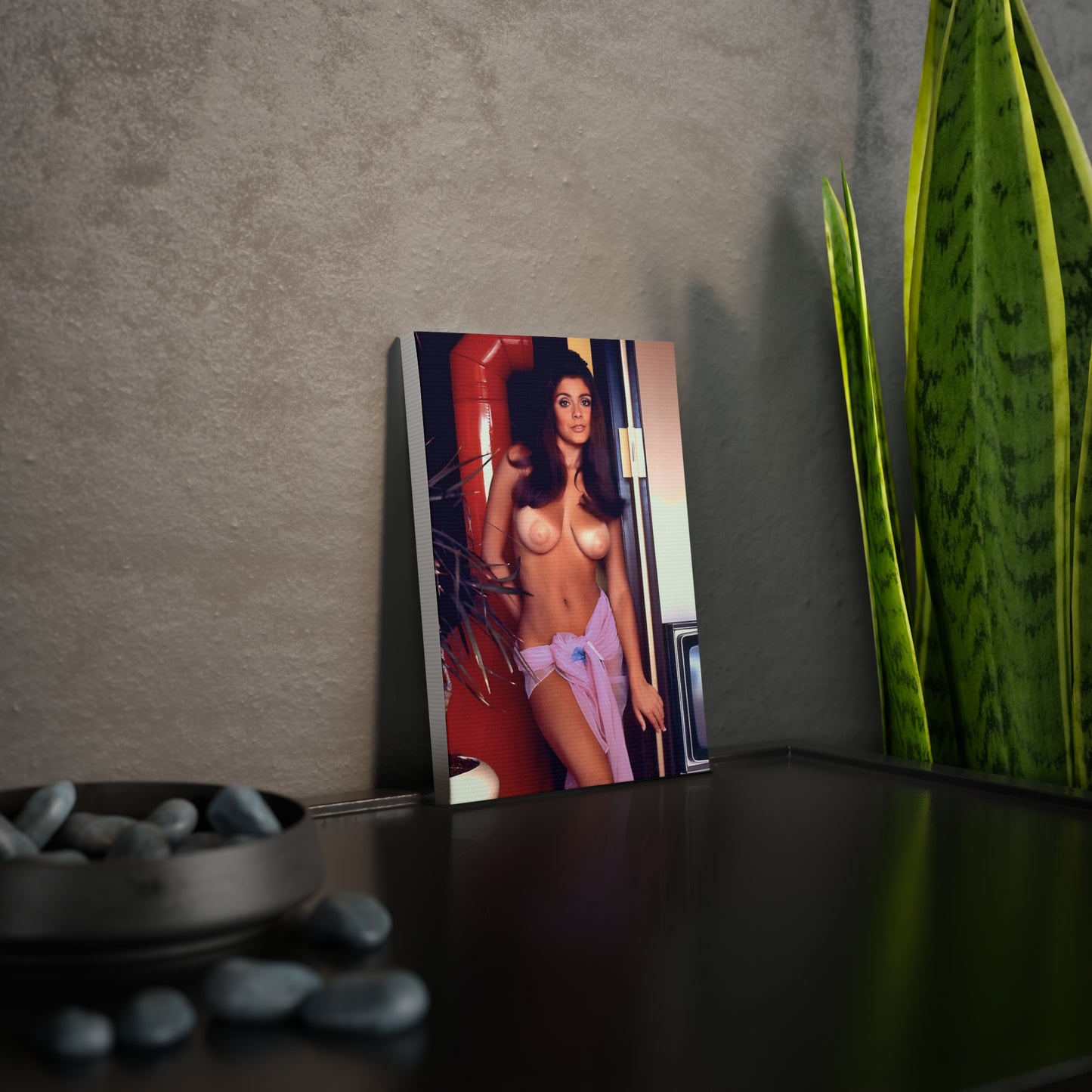 Canvas Photo Tile Playboy Playmate Cynthia Myers nude