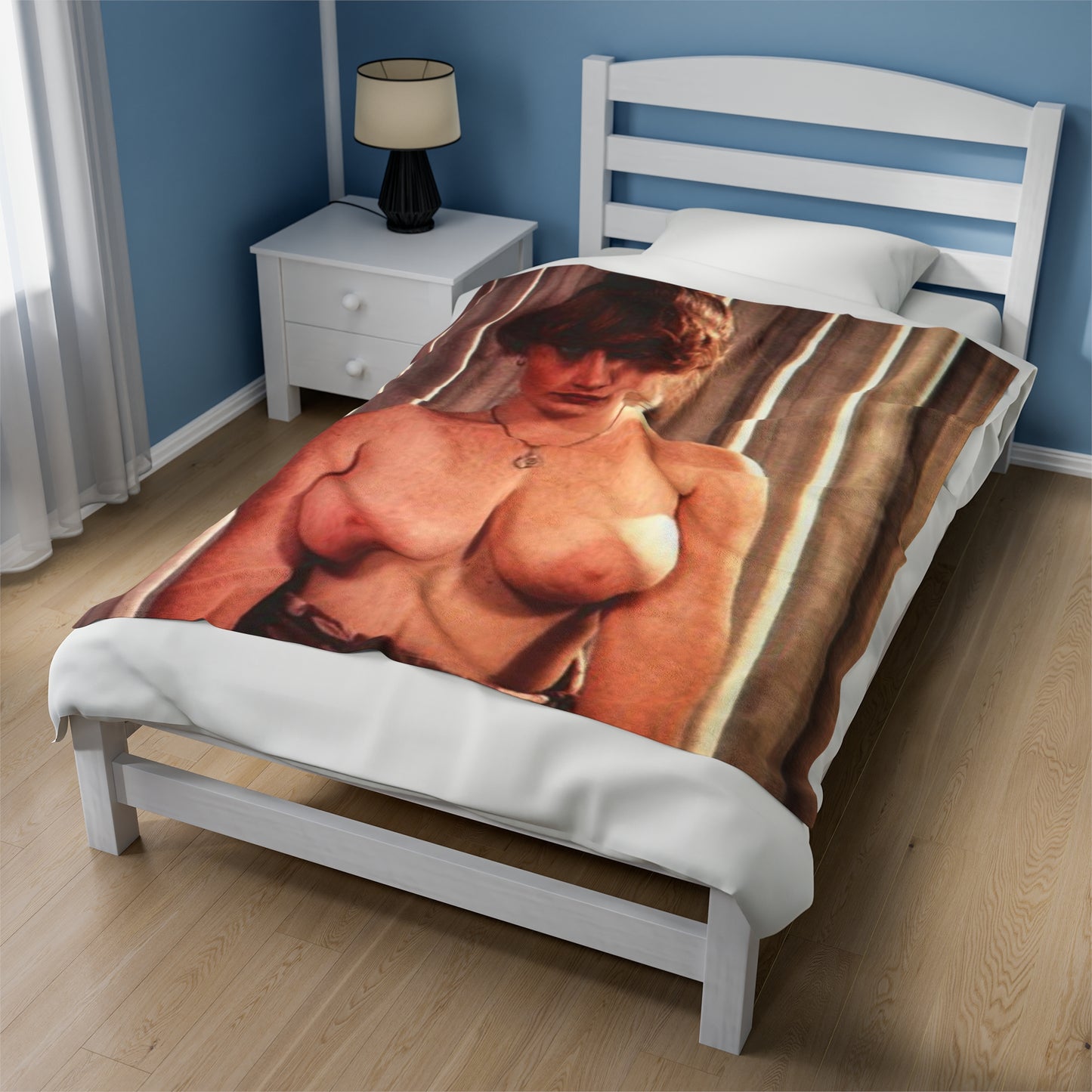 Velveteen Plush Blanket Retro Pornstar Lisa De Leeuw Nude