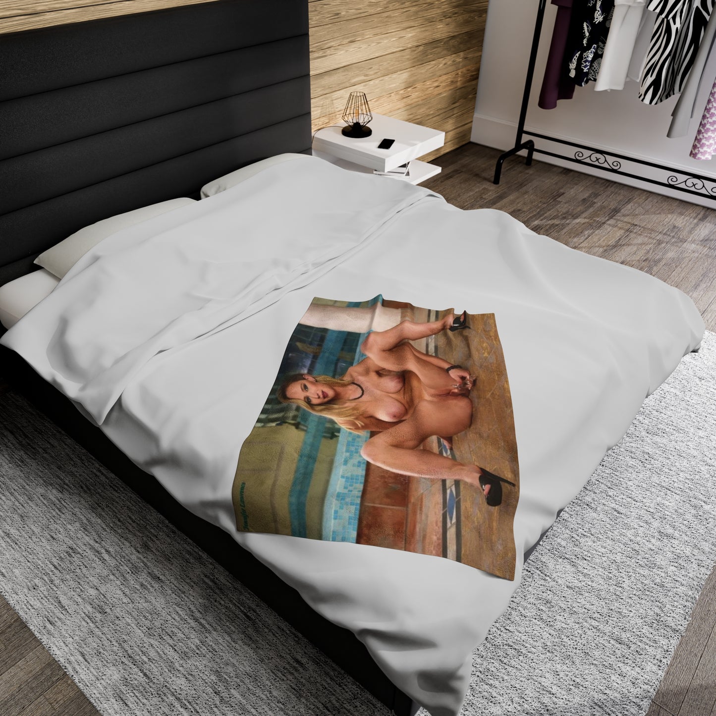 Velveteen Plush Blanket Jennifer Lawrence