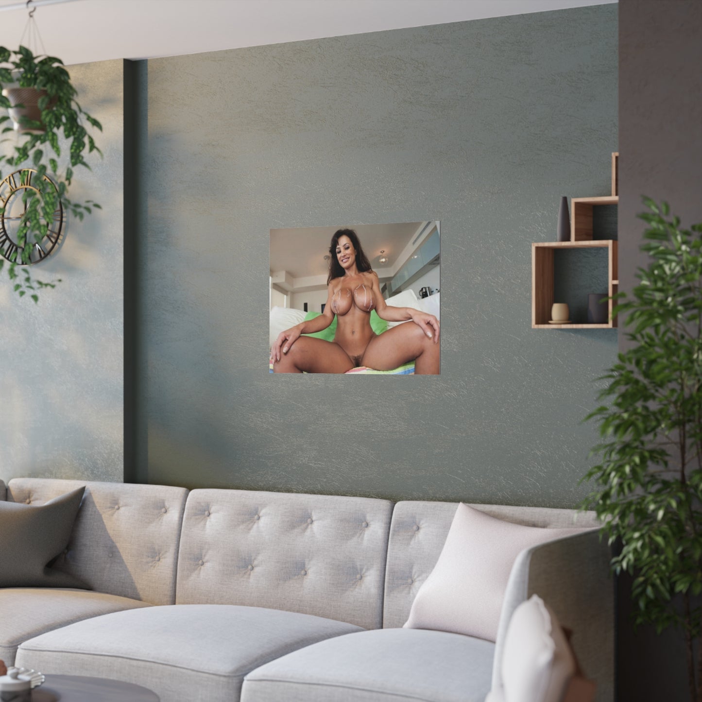 Satin Posters (210gsm) Pornstar Lisa Ann Nude